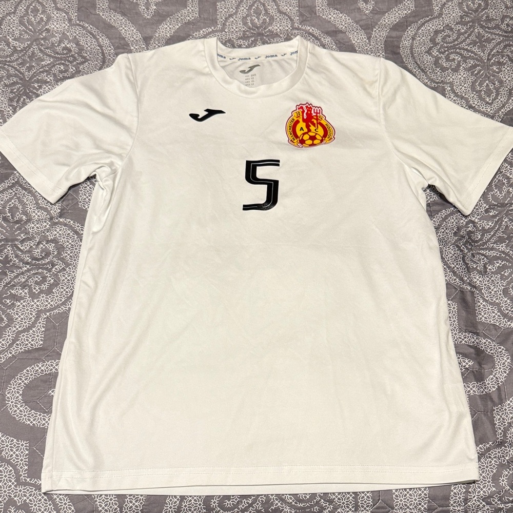 Joma Kids White Soccer Jersey